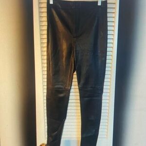 Black Faux Leather Leggings